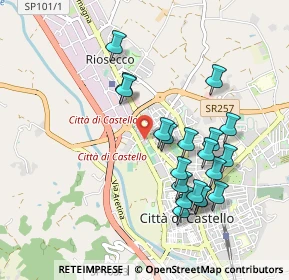 Mappa Via Montecassino, 06012 Città di Castello PG, Italia (0.957)