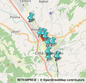 Mappa Via Montecassino, 06012 Città di Castello PG, Italia (1.32)