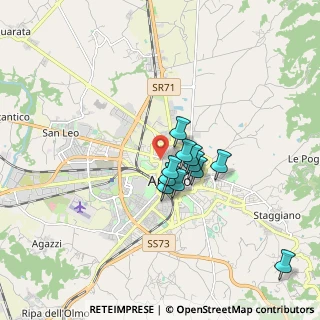 Mappa Via Varchi Benedetto, 52100 Arezzo AR, Italia (1.32)