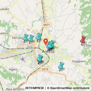 Mappa Via Varchi Benedetto, 52100 Arezzo AR, Italia (1.58)