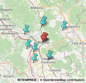 Mappa Via Varchi Benedetto, 52100 Arezzo AR, Italia (10.525)