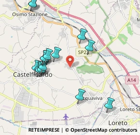 Mappa Piazza Silvio Pellico, 60022 Castelfidardo AN, Italia (2.076)