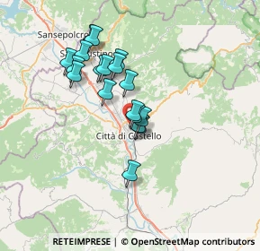 Mappa Via Futa, 06012 Città di Castello PG, Italia (5.805)