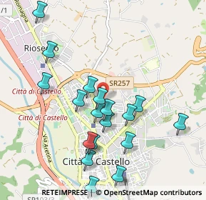 Mappa Via Futa, 06012 Città di Castello PG, Italia (1.03333)