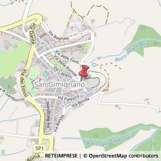 Mappa Via San Stefano, 6, 53037 San Gimignano, Siena (Toscana)