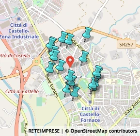Mappa Via Filippo Titi, 06012 Città di Castello PG, Italia (0.352)