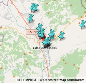 Mappa Via Filippo Titi, 06012 Città di Castello PG, Italia (2.179)