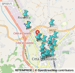 Mappa Via Filippo Titi, 06012 Città di Castello PG, Italia (0.9105)