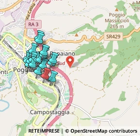 Mappa Strada Comunale delle Piaggiole, 53036 Poggibonsi SI, Italia (0.9835)