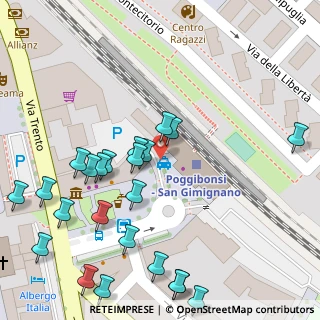 Mappa Piazza Giuseppe Mazzini, 53036 Poggibonsi SI, Italia (0.07917)