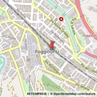 Mappa Piazza Giuseppe Mazzini, 26, 53036 Poggibonsi, Siena (Toscana)