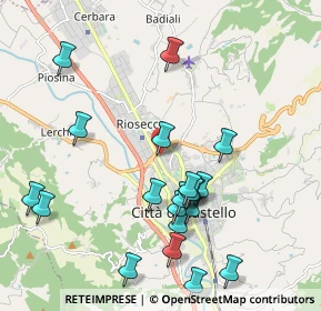 Mappa Via dei Pioppi, 06012 Città di Castello PG, Italia (2.2455)