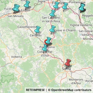 Mappa Viale Giuseppe Garibaldi, 53036 Poggibonsi SI, Italia (25.119)