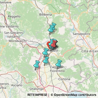 Mappa Via Albert Einstein, 52100 Arezzo AR, Italia (7.445)