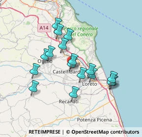 Mappa Via delle Sgogge, 60022 Castelfidardo AN, Italia (6.44412)