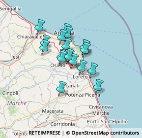 Mappa Via delle Sgogge, 60022 Castelfidardo AN, Italia (9.895)