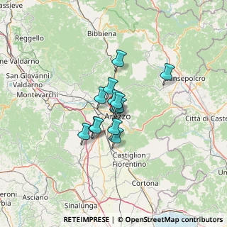 Mappa Via Enrico Fermi, 52100 Arezzo AR, Italia (7.68231)