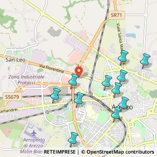 Mappa Via Enrico Fermi, 52100 Arezzo AR, Italia (1.23091)