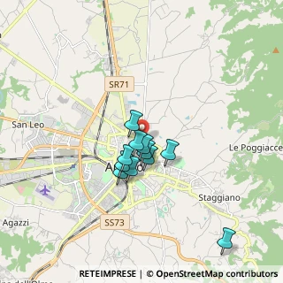Mappa Via Guido Tarlati, 52100 Arezzo AR, Italia (1.30545)