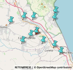 Mappa Via della Crocetta, 60022 Castelfidardo AN, Italia (3.74833)