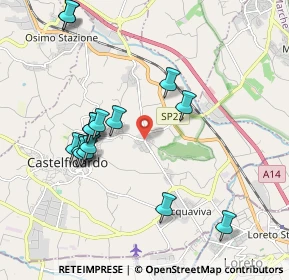 Mappa Via della Crocetta, 60022 Castelfidardo AN, Italia (2.07533)