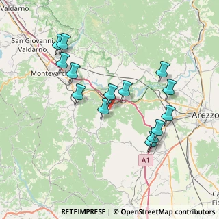 Mappa Via S. Pergentino, 52020 Pergine Valdarno AR, Italia (7.69214)