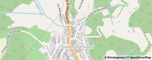 Mappa Gaiole in Chianti