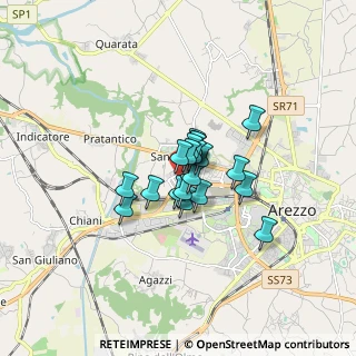 Mappa Via Louis Pasteur, 52100 Arezzo AR, Italia (0.9515)