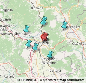 Mappa Via Bologna, 52100 Arezzo AR, Italia (9.92818)