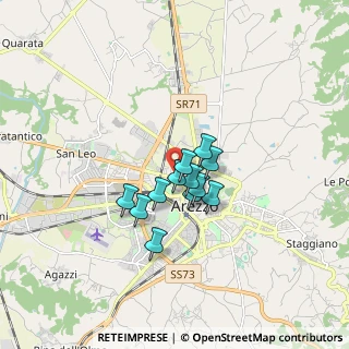 Mappa Via Bologna, 52100 Arezzo AR, Italia (1.0875)