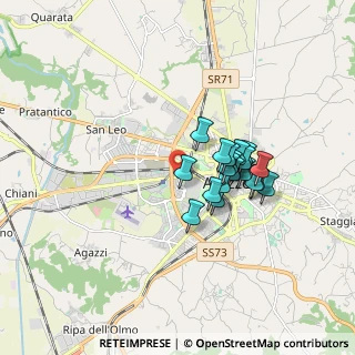 Mappa Via Alessandro dal Borro, 52100 Arezzo AR, Italia (1.35684)