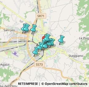 Mappa Via Madonna del Prato, 52100 Arezzo AR, Italia (1.00333)