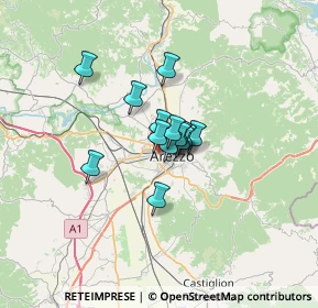 Mappa CAP, 52100 Arezzo AR, Italia (3.55714)