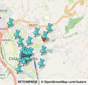 Mappa Viale Palmiro Togliatti, 06012 Città di Castello PG, Italia (1.097)