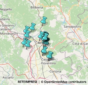 Mappa Via Pescaia, 52100 Arezzo AR, Italia (7.216)
