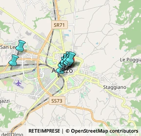 Mappa Via Borgunto, 52100 Arezzo AR, Italia (0.8875)