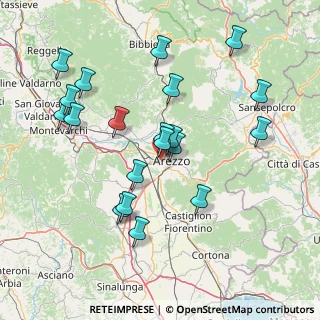 Mappa Via Giuseppe Toniolo, 52100 Arezzo AR, Italia (16.0105)