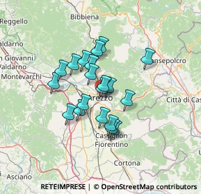 Mappa Via de' Redi, 52100 Arezzo AR, Italia (10.1225)