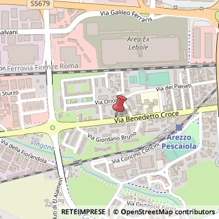 Mappa Via Benedetto Croce, N° 106, 52100 Arezzo, Arezzo (Toscana)