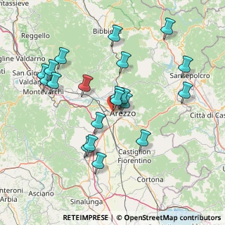 Mappa Via Giulio Pastore, 52100 Arezzo AR, Italia (15.735)