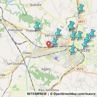 Mappa Via Giulio Pastore, 52100 Arezzo AR, Italia (2.54083)