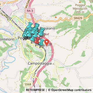 Mappa Via Aldo Moro, 53036 Poggibonsi SI, Italia (0.8585)