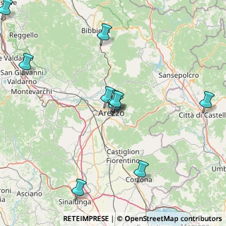 Mappa Via Dietro le Campane, 52100 Arezzo AR, Italia (21.81091)