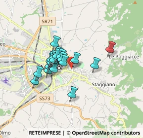 Mappa Via Avvocato Fulvio Croce, 52100 Arezzo AR, Italia (1.2705)