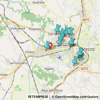 Mappa Via Pietro Calamandrei, 52100 Arezzo AR, Italia (1.77077)