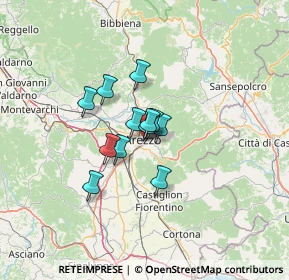 Mappa Via Pietro Aretino, 52100 Arezzo AR, Italia (7.98)