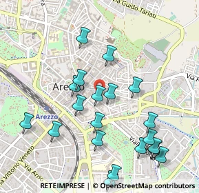 Mappa Via Pietro Aretino, 52100 Arezzo AR, Italia (0.5605)