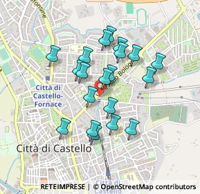 Mappa Via R. de Cesare, 06012 Città di Castello PG, Italia (0.3885)