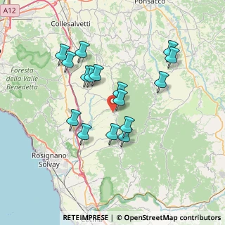 Mappa Via San Bartolomeo, 56040 Santa Luce PI, Italia (6.84063)