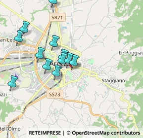 Mappa Via Paolo Uccello, 52100 Arezzo AR, Italia (1.81167)
